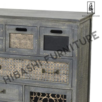 Mueble LUNI de Mango Macizo Tallado a Mano