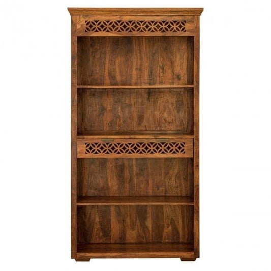 ALLY Hand Carved Book case with 1 Drawer