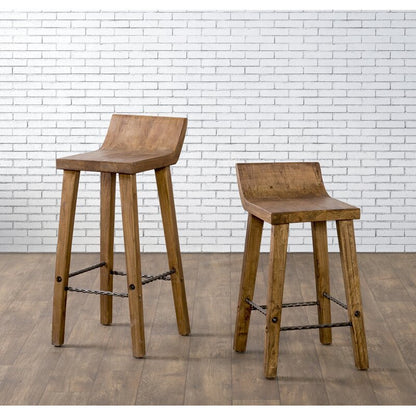 Alfonso Solid Wood Bar & Counter Stool – handcrafted solid wood furniture