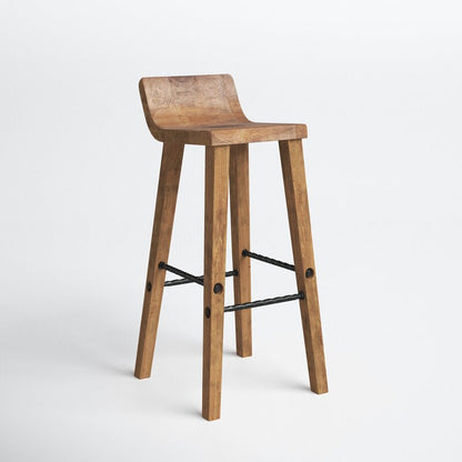 Alfonso Solid Wood Bar & Counter Stool – handcrafted solid wood furniture