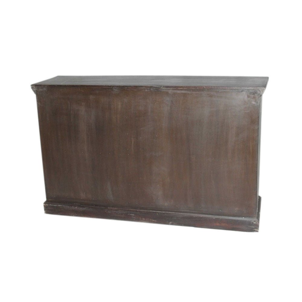 Antique Brass Embossed Sideboard Large – handcrafted solid wood furniture