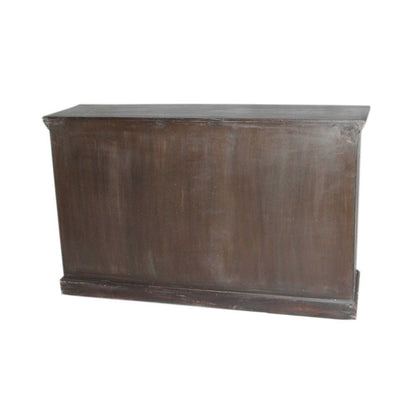 Antique Brass Embossed Sideboard Large – handcrafted solid wood furniture