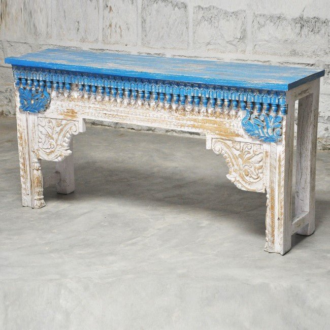 Antique Hand Carved Console Table/Hall Table – handcrafted solid wood furniture