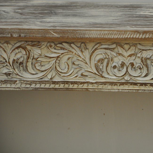 Antique Hand Carved Hall Table – handcrafted solid wood furniture