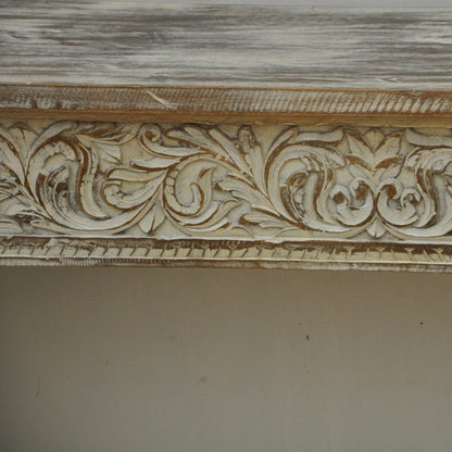 Antique Hand Carved Hall Table – handcrafted solid wood furniture