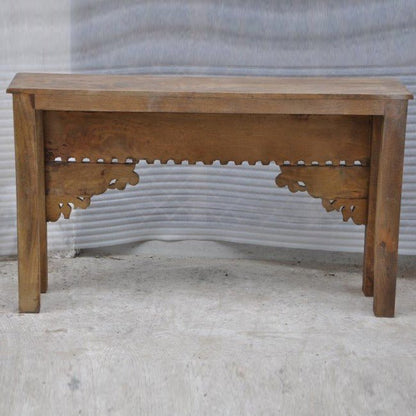 Antique Hand Carved Hall Table – handcrafted solid wood furniture