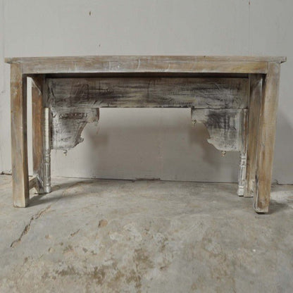 Antique Hand Carved Hall Table by Hibashi Furniture – handcrafted solid wood furniture made in India