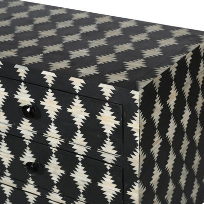 Asahi Bone Inlay 9 Drawer Dresser – handcrafted solid wood furniture