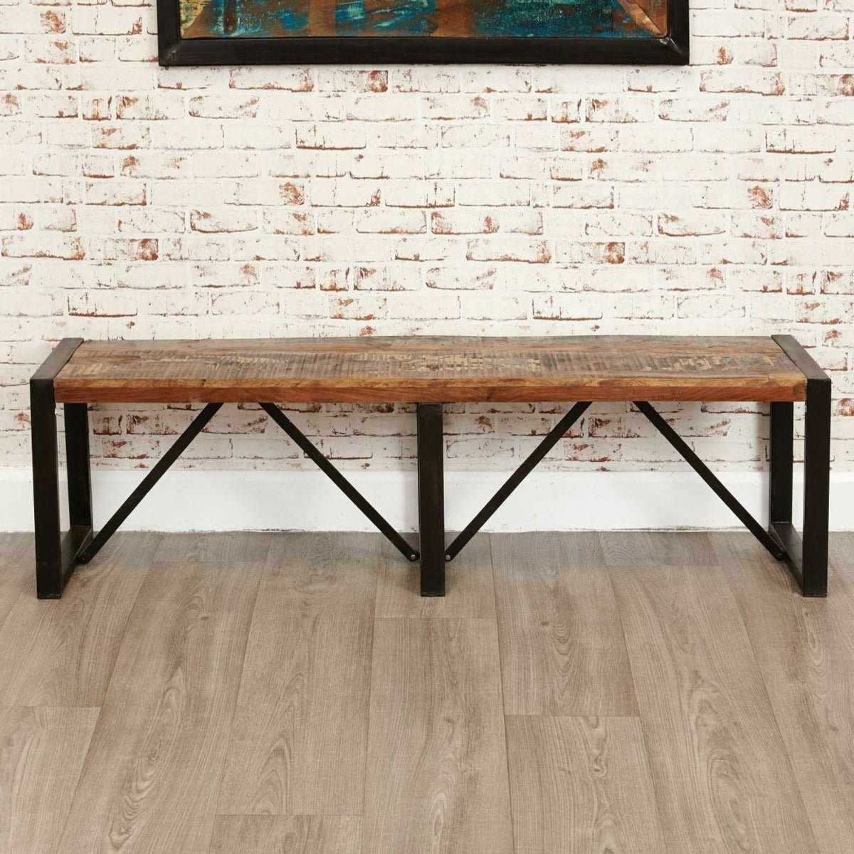 Aspen Reclaimed Wood 6 Seater Dining Set, Table, Bench & Chair – handcrafted solid wood furniture