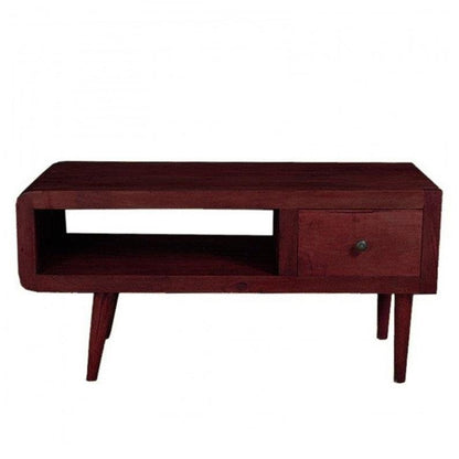AVALON Scandinavian 1 Drawer Coffee Table by Hibashi Furniture – handcrafted solid wood furniture made in India