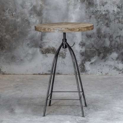 Balayan Handmade Uttermost Industrial Pub Table – handcrafted solid wood furniture