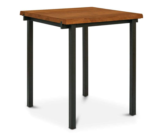 Banga Handmade Square Bar Table – handcrafted solid wood furniture