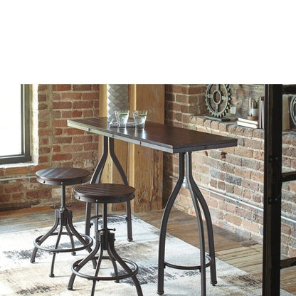 BANI Counter Height 3 - piece Table and Bar Stool Set – handcrafted solid wood furniture