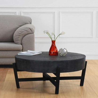 BARN Wood Metal Legs Coffee Table – handcrafted solid wood furniture