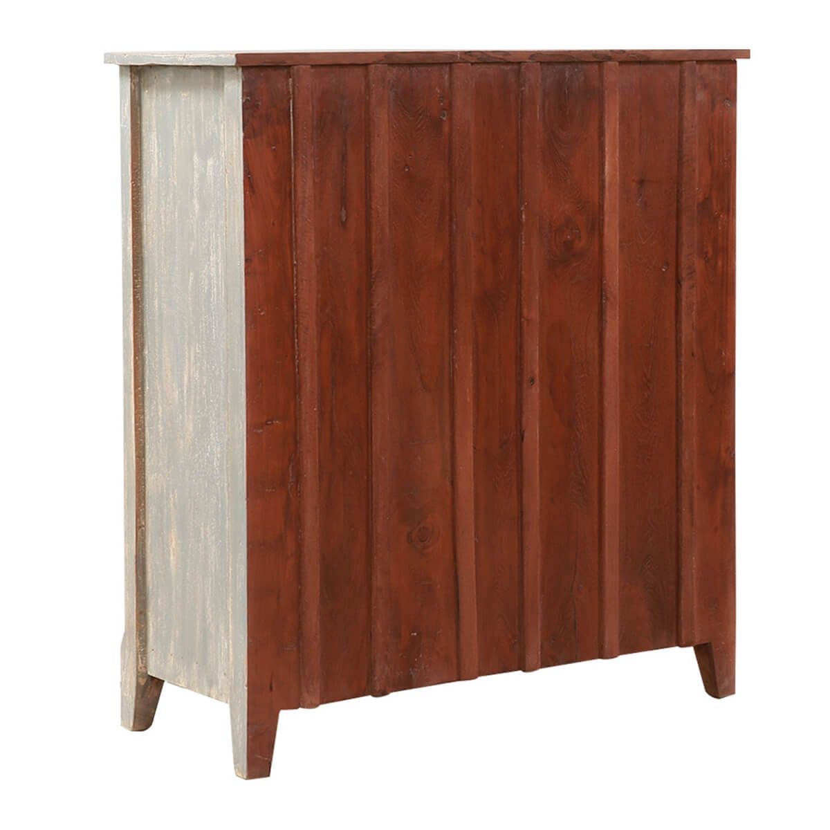 BAYAN Hand Carved Double Door Storage Cabinet – handcrafted solid wood furniture