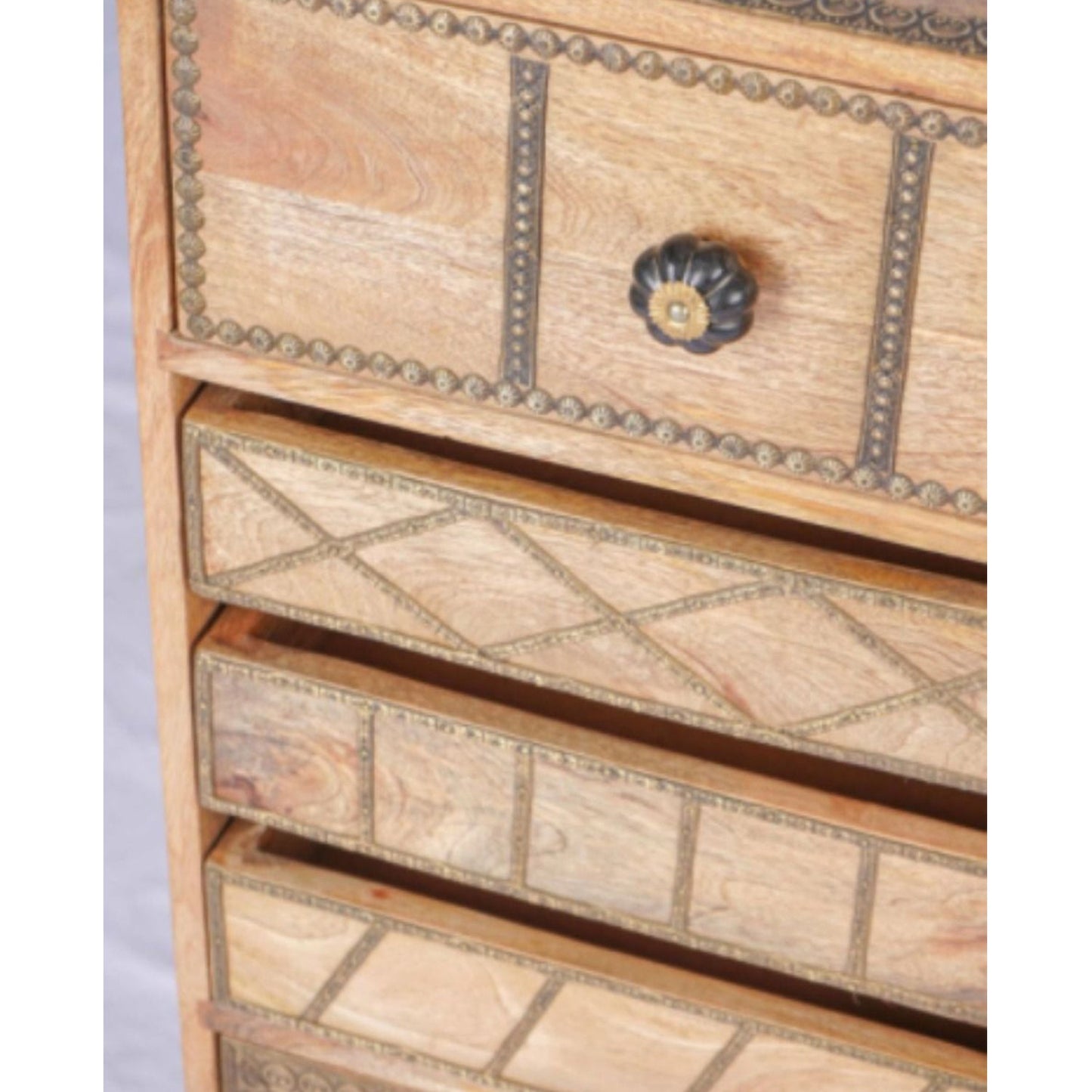 Beauty Solid Mango Wood Hand Carved Cabinet – handcrafted solid wood furniture