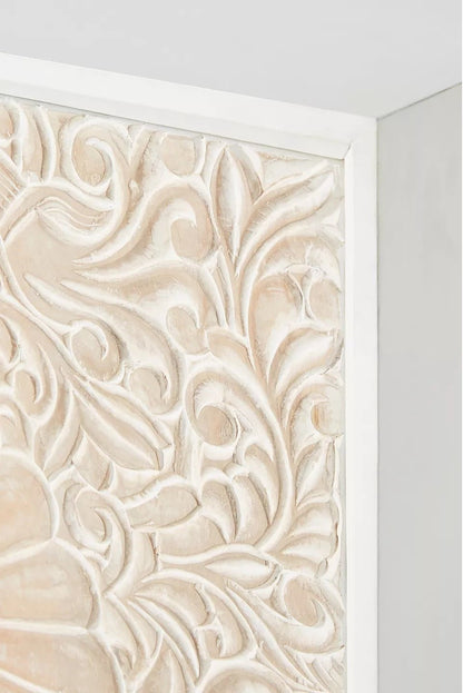 Bohemian Indian Hand Carved Mango Wood Sideboard – handcrafted solid wood furniture