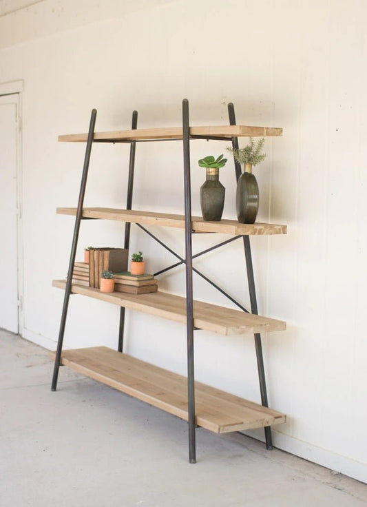 BOHOL Handmade Industrial Farmhouse Display Shelves – handcrafted solid wood furniture