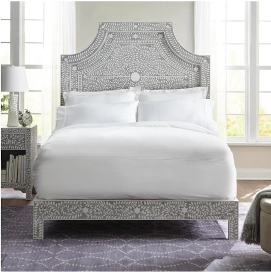Hibashi Handmade Bone inlay Bed