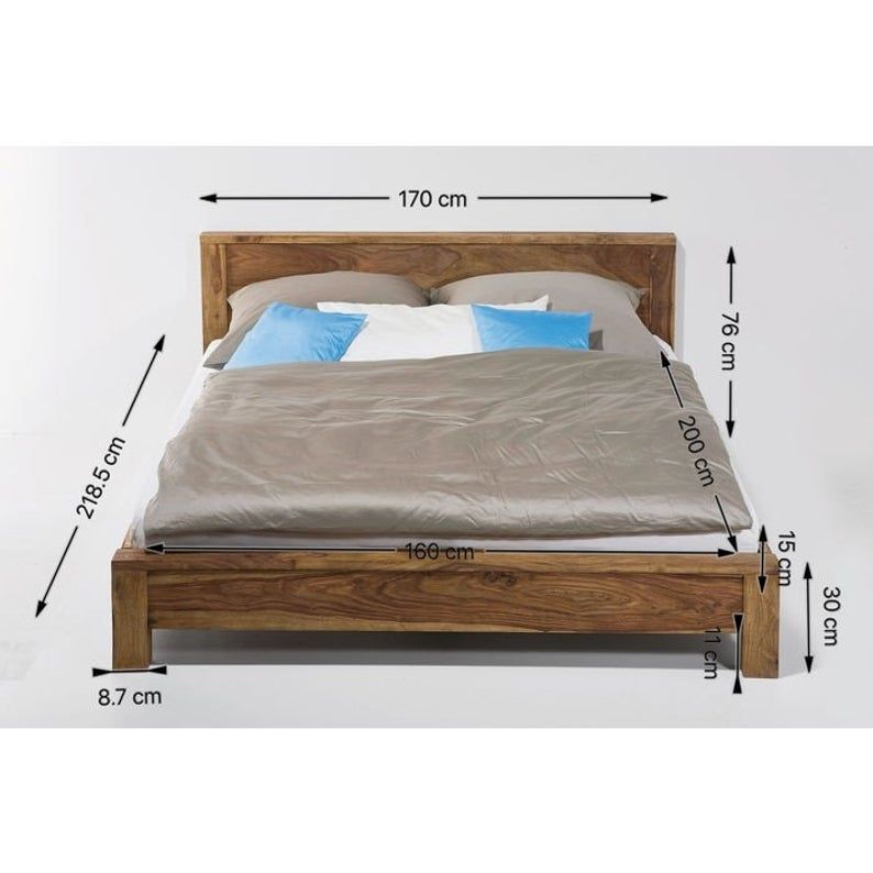 Boston Contemporary Solid Wooden Platform Bed – handcrafted solid wood furniture
