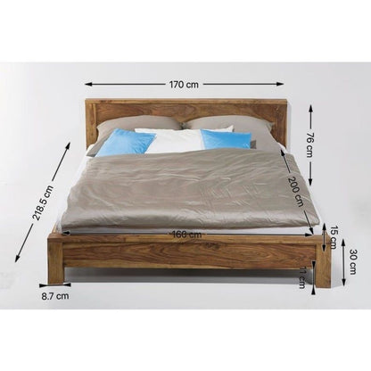 Boston Contemporary Solid Wooden Platform Bed – handcrafted solid wood furniture