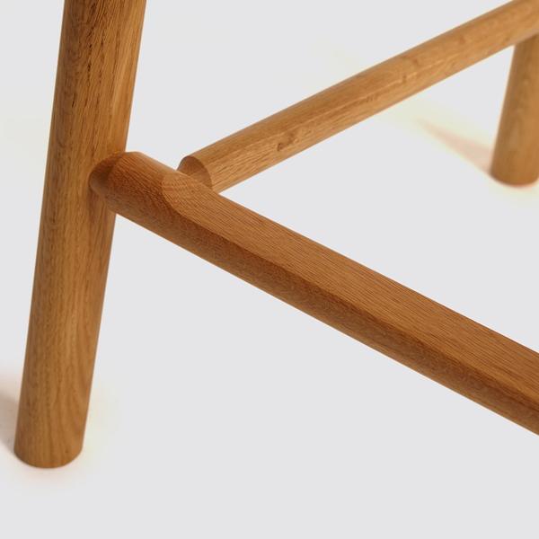 CAINTA Handmade Hardy Bar Stool w/ Back – handcrafted solid wood furniture