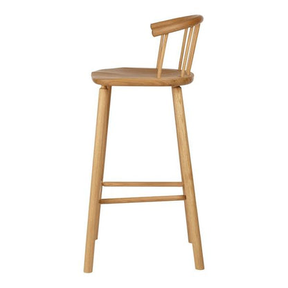 CAINTA Handmade Hardy Bar Stool w/ Back – handcrafted solid wood furniture