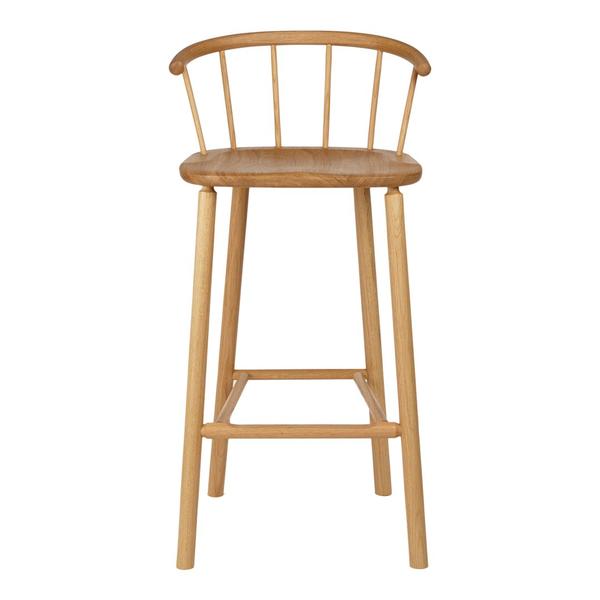 CAINTA Handmade Hardy Bar Stool w/ Back – handcrafted solid wood furniture
