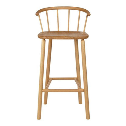 CAINTA Handmade Hardy Bar Stool w/ Back – handcrafted solid wood furniture