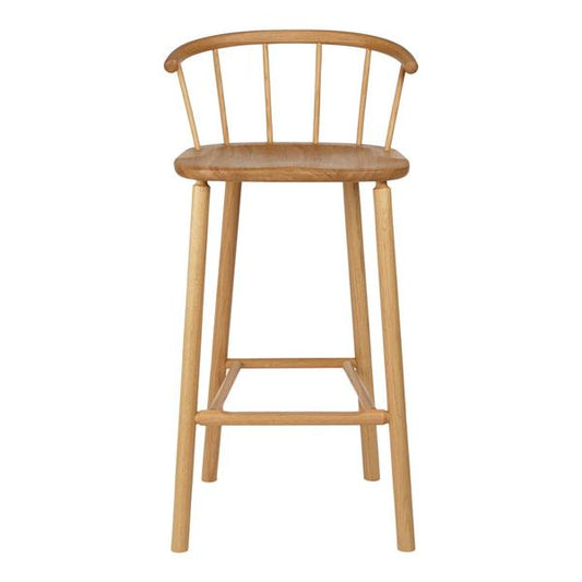 CAINTA Handmade Hardy Bar Stool w/ Back – handcrafted solid wood furniture