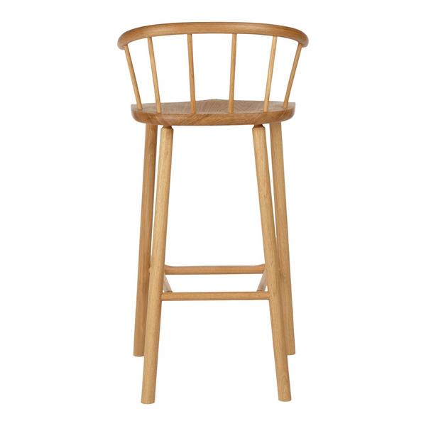 CAINTA Handmade Hardy Bar Stool w/ Back – handcrafted solid wood furniture