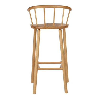 CAINTA Handmade Hardy Bar Stool w/ Back – handcrafted solid wood furniture