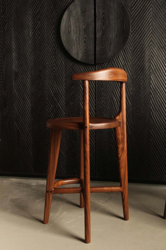 CALAPAN Solid Wood Bar or Counter Stool – handcrafted solid wood furniture