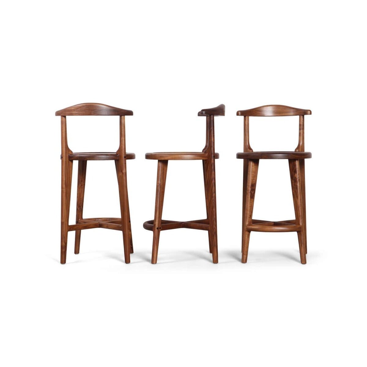 CALAPAN Solid Wood Bar or Counter Stool – handcrafted solid wood furniture