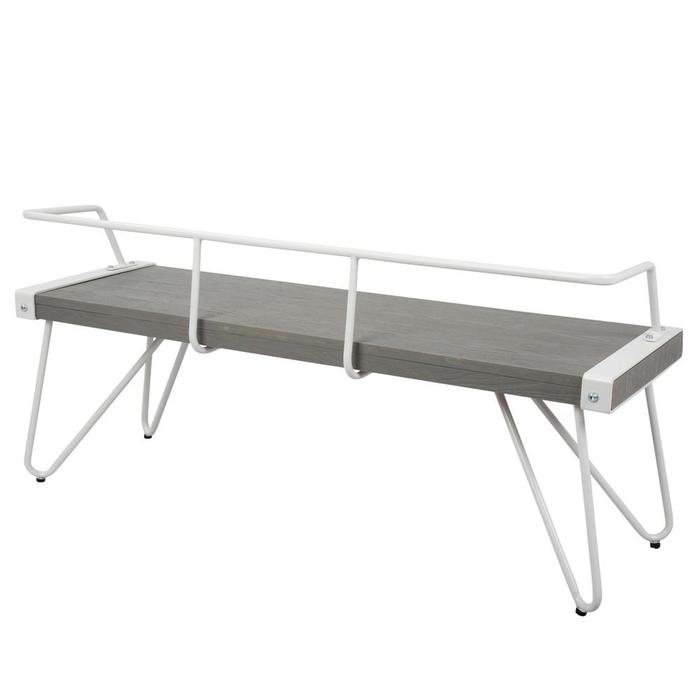 CALAPE Industrial Entryway/ Outdoor Bench – handcrafted solid wood furniture