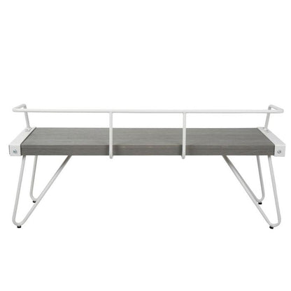 CALAPE Industrial Entryway/ Outdoor Bench – handcrafted solid wood furniture