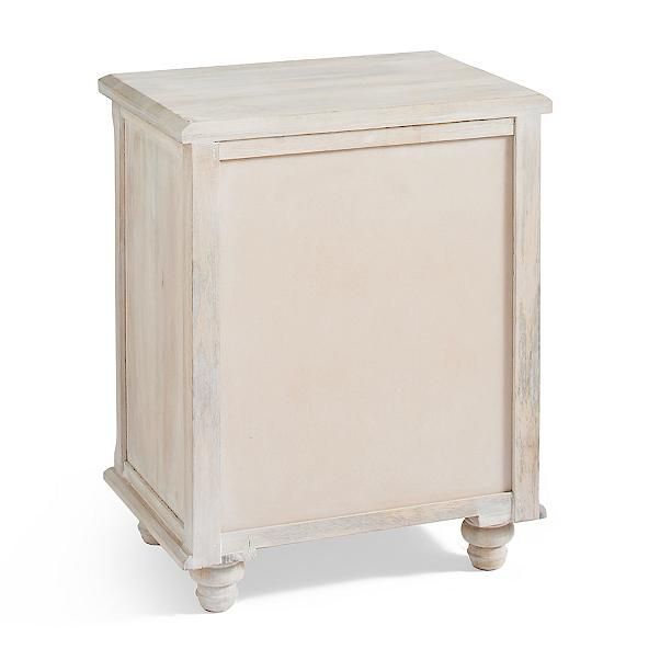 CAPIZ Hand Carved Nightstand – handcrafted solid wood furniture