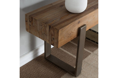 CARCAR Rustic Industrial Bench – handcrafted solid wood furniture