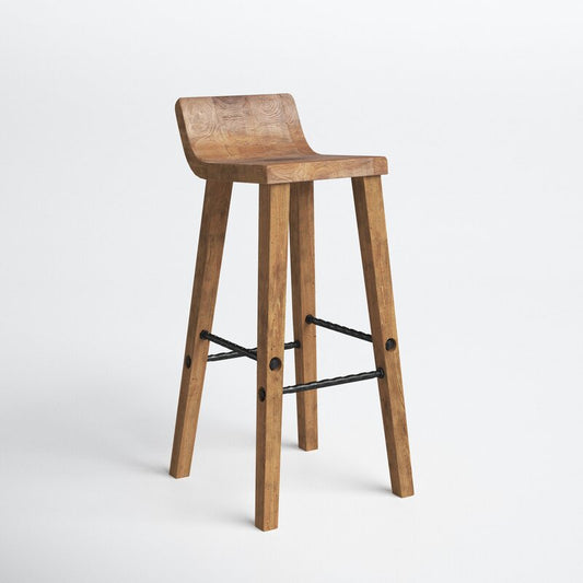 Alfonso Solid Wood Bar & Counter Stool