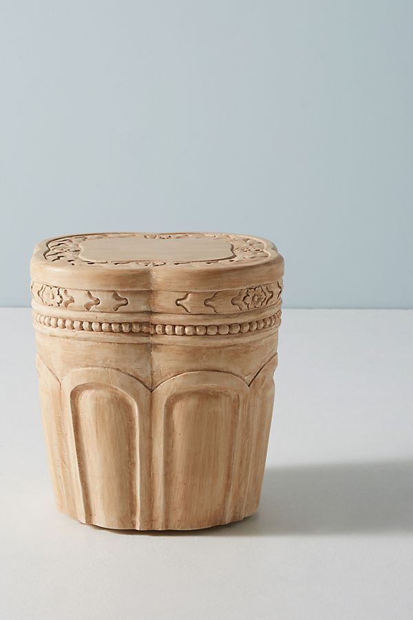 Carved - Patchwork Bedside Table – handcrafted solid wood furniture