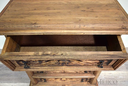 Conchita Hand Carved 4 Drawer Dresser – handcrafted solid wood furniture