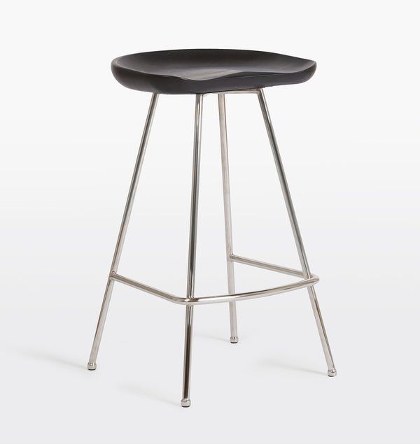 Angeles Counter Stool with Metal Legs