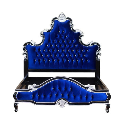 Kate Hand Carved Solid Wooden Tufted Bed