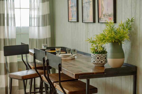 DAO Industrial Console Table - Bar – handcrafted solid wood furniture