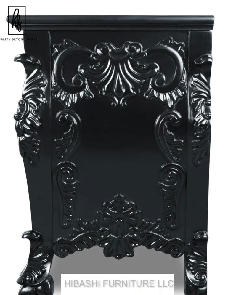 Dran Hand Carved Solid Wooden Dresser – handcrafted solid wood furniture