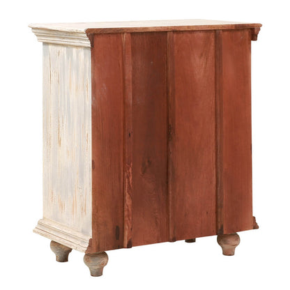 Dunstable Floral Hand - carved Solid Wood 3 Drawer Dresser – handcrafted solid wood furniture