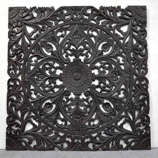 Hand Carved Wall Panel/Bedhead
