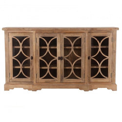 FRENCH ARCHED GLASS DOOR SIDEBOARD-