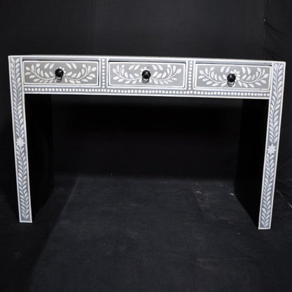 Floral Design Hand Painted Hall Table – handcrafted solid wood furniture