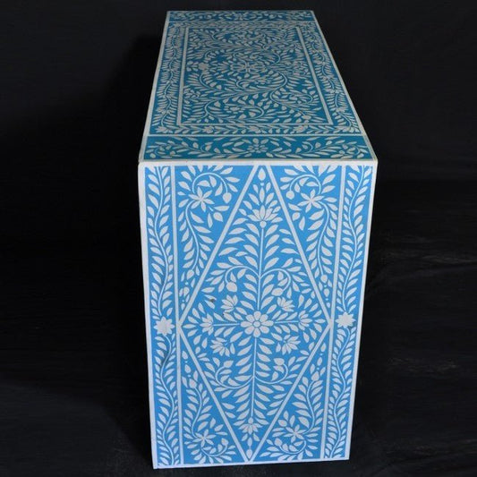 Floral Design Hand Painted Hall Table – handcrafted solid wood furniture